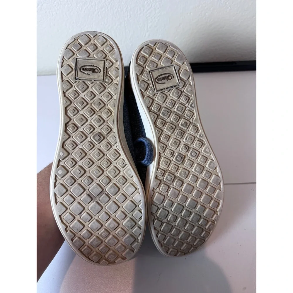 Chaco Kanarra Sneakers Women 8.5 Blue‎ Canvas Leather Trim Comfort Minimalist